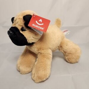 NWT 7” Aurora Pug Dog Plush Stuffed Animal